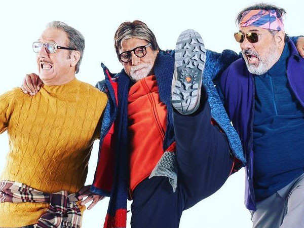 Amitabh Bachchan shares fun BTS pic with his Uunchai co-stars Anupam Kher and Boman Irani