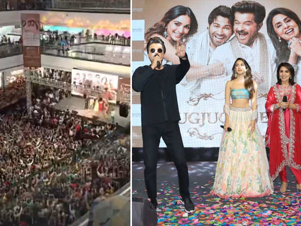 Anil Kapoor shares pictures of the massive crowd gathered for Jug Jugg Jeeyo trailer launch