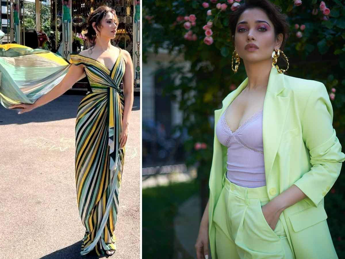 Best Looks From Cannes 2022 : Tamannah Bhatia In Glamorous Gowns.