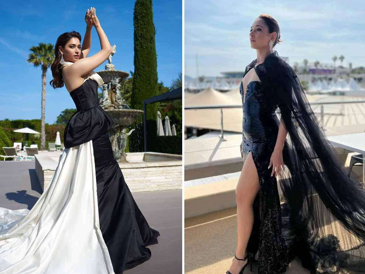 Best Looks From Cannes 2022 : Tamannah Bhatia In Regal Pant Suits.