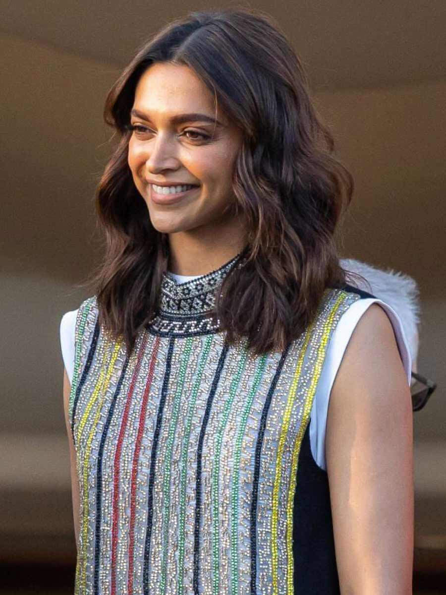 Deepika Padukone attends Cannes jury dinner in sleeveless mini