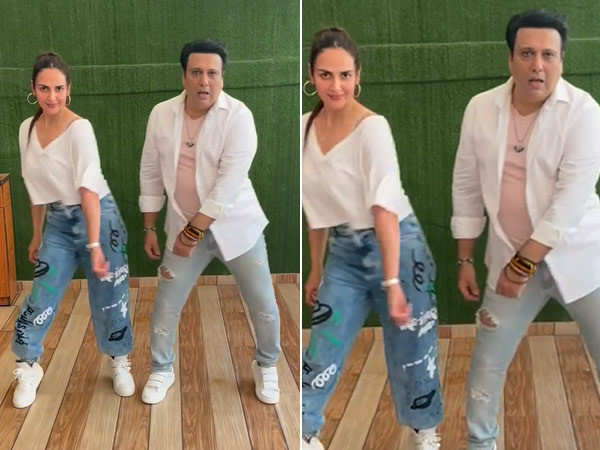 Esha Deol puts her dancing shoes on as she matches steps with Govinda