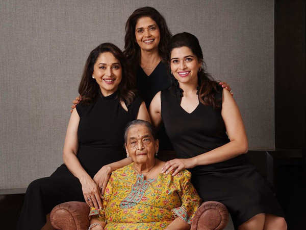 Madhuri Dixit shares a rare picture of her family and the internet is pleasantly surprised