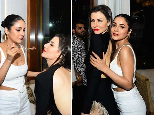 Shehnaaz Gill had a gala time as she attends Giorgia Andriani's birthday bash in the city
