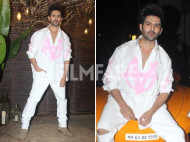 Kartik Aaryan made a casual fashion statement as he arrived for his birthday bash last evening