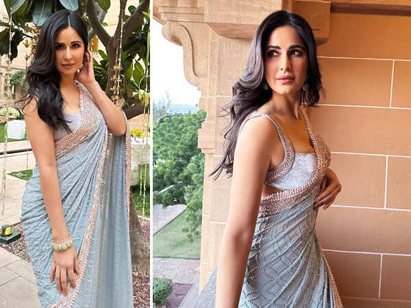 Katrina Kaif stuns in a shimmery saree at a wedding in Jodhpur. See pics: | Filmfare.com