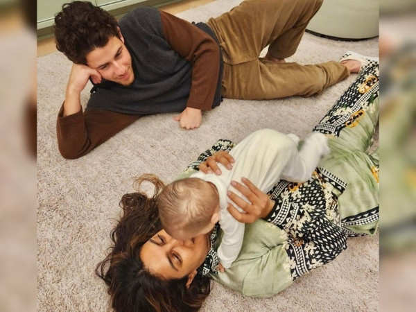 Priyanka Chopra shares picture with Nick and daughter Malti as she returns home
