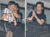 Shah Rukh Khan greets fans at midnight on his birthday. See pics: