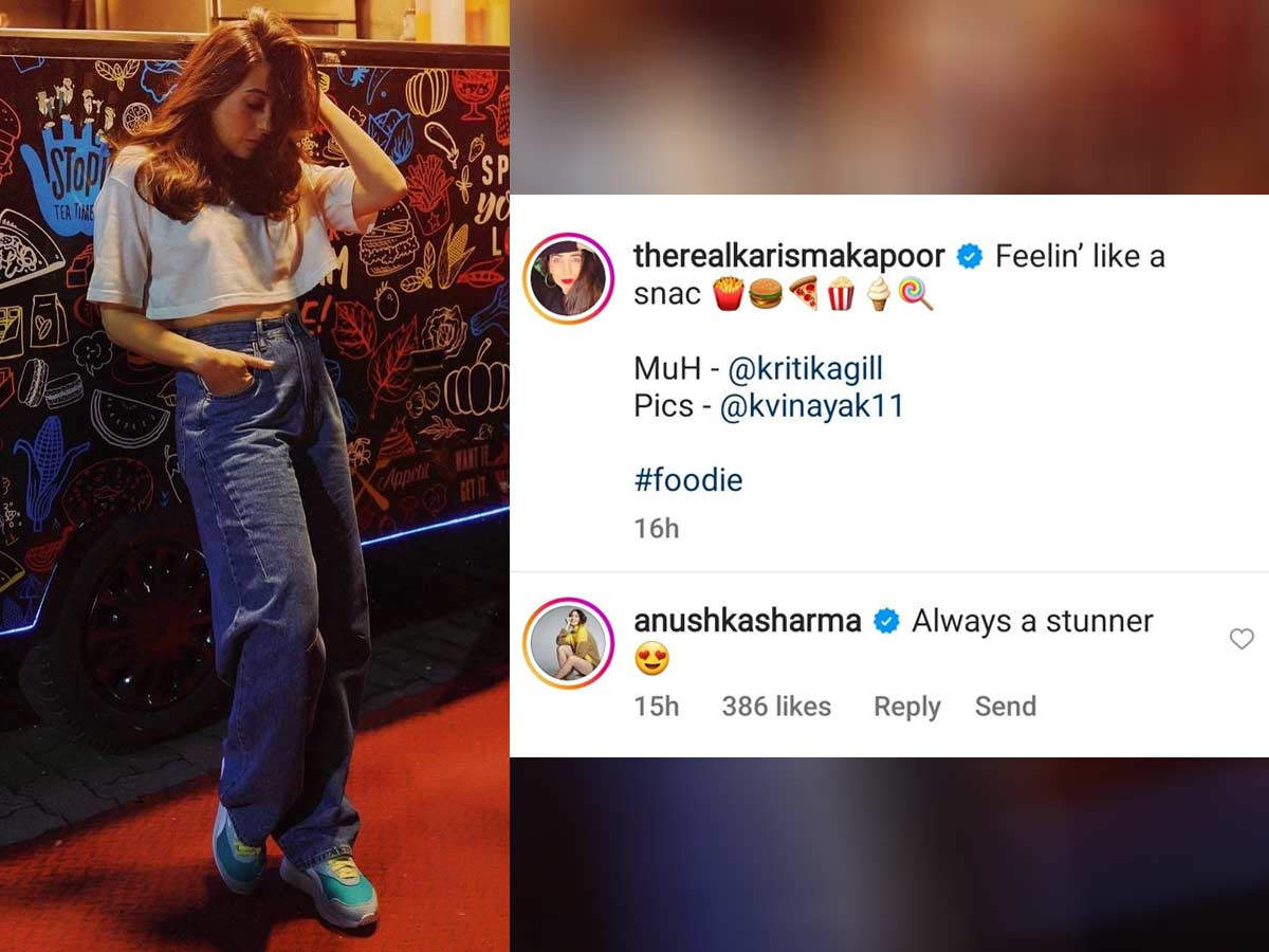 Anushka Sharma comments on Karisma Kapoor's Picture