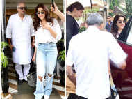 Boney Kapoor, Janhvi Kapoor And Khushi Kapoor Get Snapped Out And About In The City