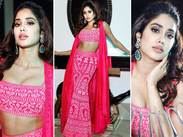 Janhvi Kapoor Dazzles In A Pink Sharara Set During Mili Promotions. See Pics: