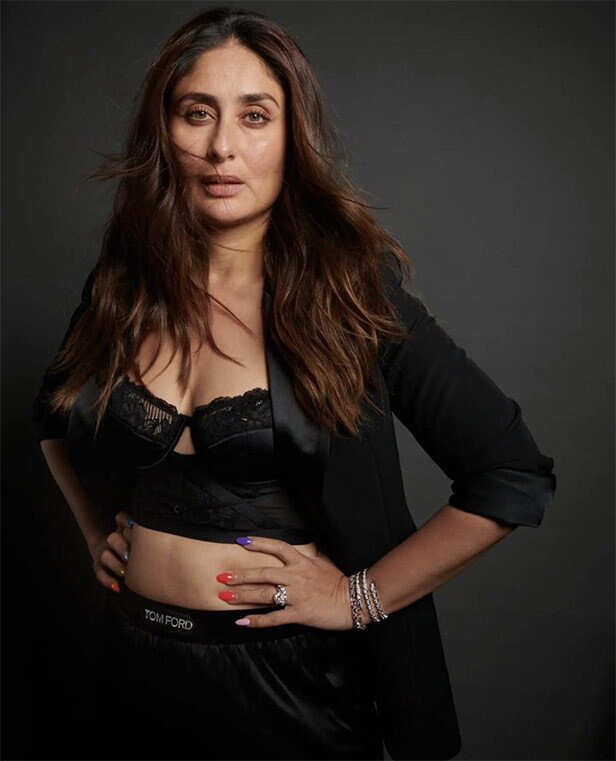 Kareena Kapoor Khan in Black outfit.