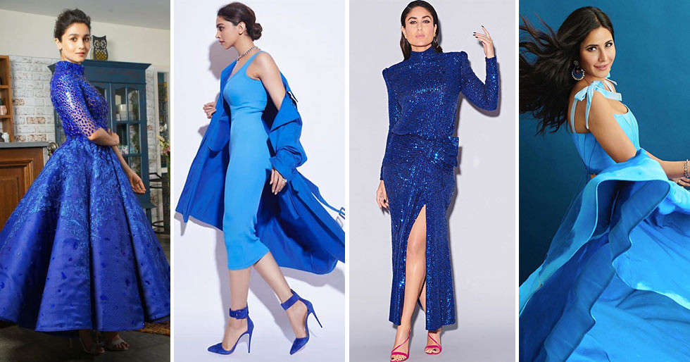 Navratri Special 2022: Beautiful blue ensembles of Bollywood divas for ...