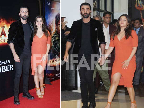 Alia, Ranbir wear number '8' T-shirts, hold hands as they walk, pose with  Nita