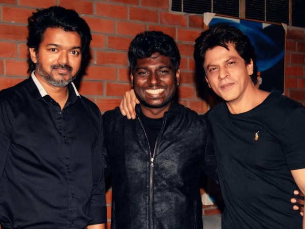 Shah Rukh Khan, Vijay and Atlee's pic from the director's birthday bash goes viral