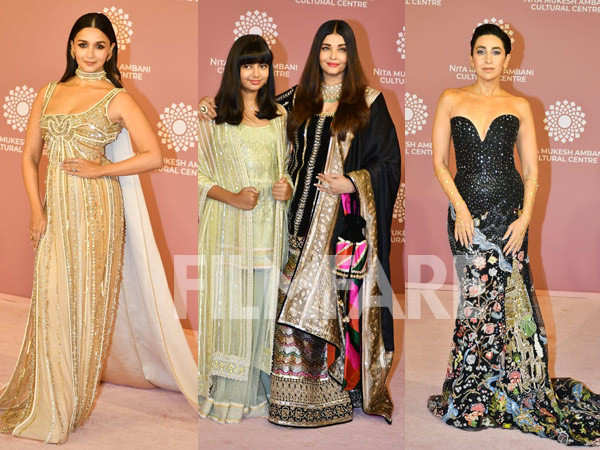Alia Bhatt, Karisma Kapoor, Aishwarya Rai Bachchan and others clicked at the NMACC Gala event