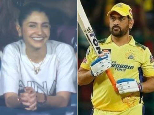 Watch: Anushka Sharma in awe as Bengaluru crowd cheers for MS Dhoni during the match