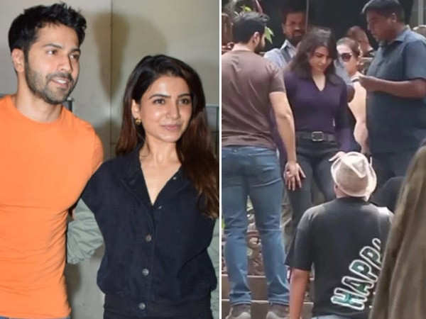 Inside pics of Samantha and Varun Dhawan from the Indian version of Citadel get leaked