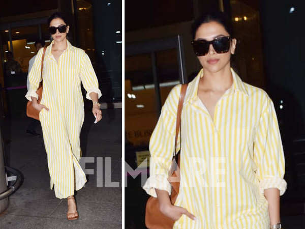 Deepika Padukone gets clicked at the airport