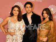 Aryan Khan, Suhana Khan and Gauri Khan get clicked at the NMACC Gala