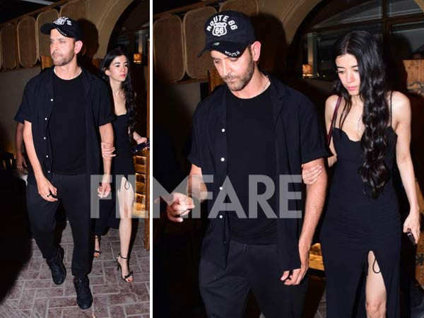 Hrithik Roshan and Saba Azad twin in black as they step out for a date. See pics: