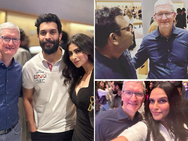 Pics: AR Rahman, Madhuri Dixit and more meet Apple CEO Tim Cook in Mumbai