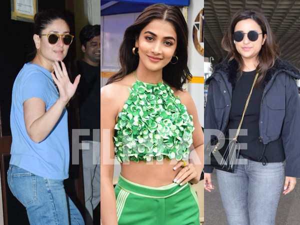 Kareena Kapoor Khan, Parineeti Chopra and Pooja Hegde get clicked in the city.
