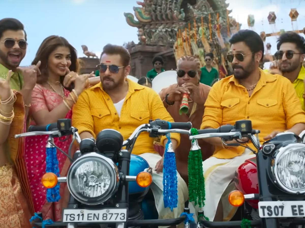 Kisi Ka Bhai Kisi Ki Jaan's song Yentamma shows Salman Khan, Venkatesh ...