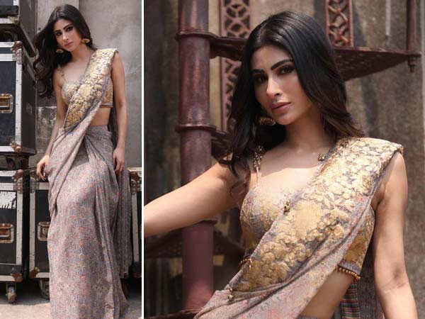 Mouni Roy spells elegance yet again in a saree; see pics