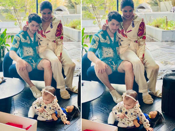 Priyanka Chopra, Nick Jonas' pic with Malti Marie from their Easter celebrations is too cute
