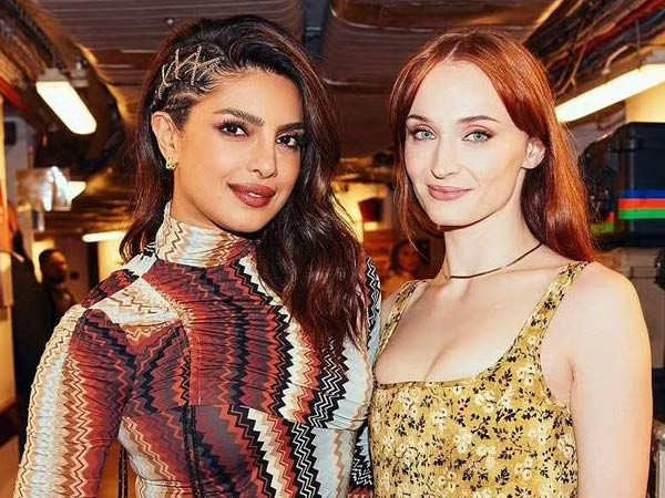 Priyanka Chopra Jonas poses with sister-in-law Sophie Turner from the Jonas Brothers concert