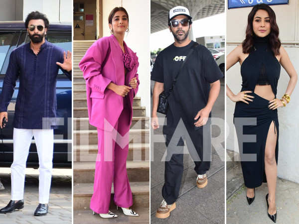 Shehnaaz Gill, Pooja Hegde, Ranbir Kapoor and Rajkummar Rao get clicked in the city