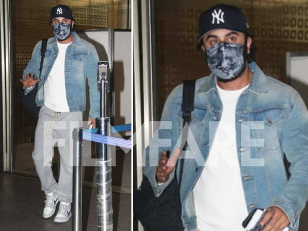 Ranbir Kapoor gets clicked at the airport as he returns from filming Animal in London. Pics: