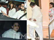 Amitabh Bachchan, Abhishek-Aishwarya at Aditya Chopra's home after Pamela Chopra's death