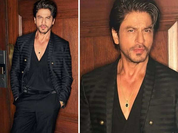 Shah Rukh Khan raised the temperature in his suave black suit for the NMACC opening; see pics