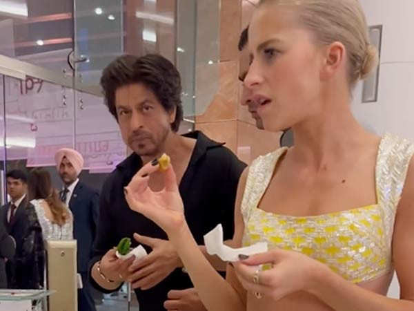 Viral Video: Shah Rukh Khan seen relishing paan with a German blogger at the NMACC opening; watch