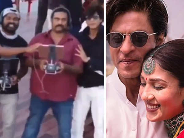 BTS video of Shah Rukh Khan and Nayanthara from the sets of Jawan goes viral; see here