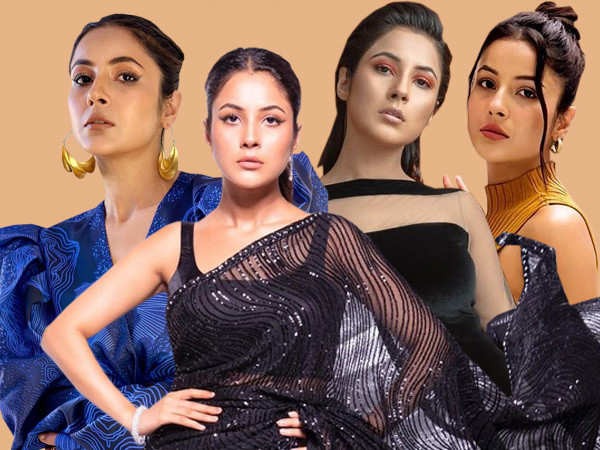 8 Times Shehnaaz Gill rocked the classic solid outfit with nude lip combo