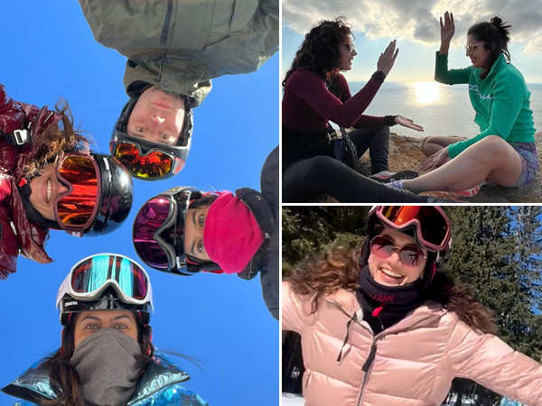 Taapsee Pannu enjoys an adventurous ski vacation with sister Shagun