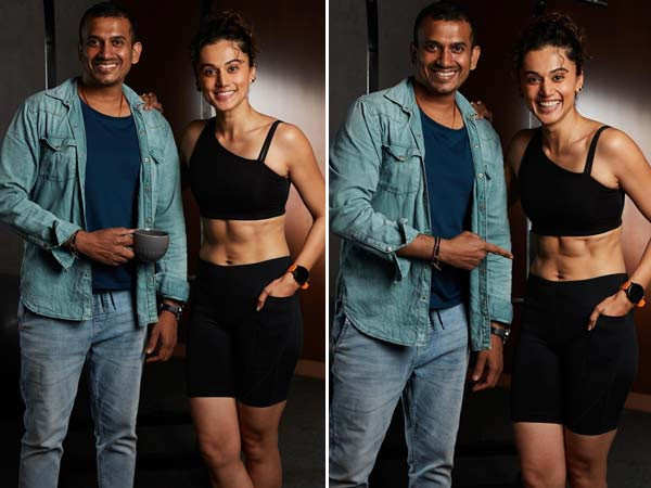 Taapsee Pannu's new pic with her trainer is serving fitness goals; see pics