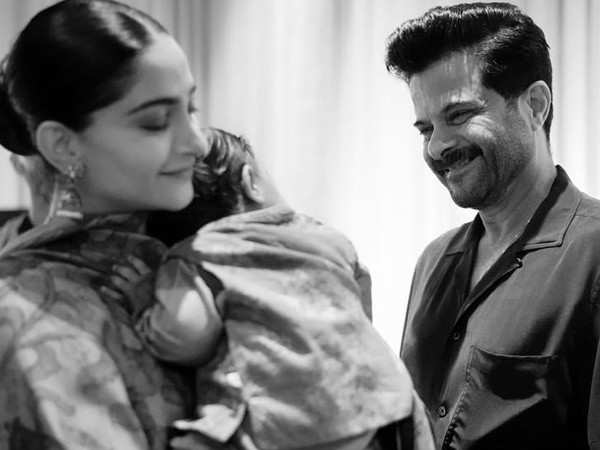 Anil Kapoor can't get enough of watching his 'baby girl' Sonam Kapoor holding his grandson Vayu