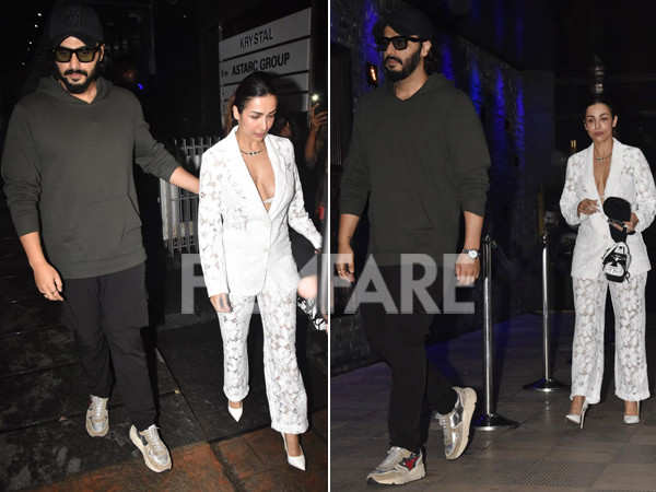 Malaika Arora and Arjun Kapoor put an end to break-up rumours as they step out for a dinner date