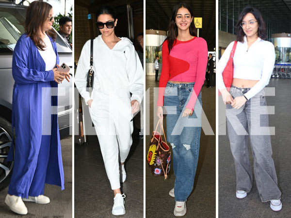 Deepika Padukone, Parineeti Chopra-Raghav Chadha and others get clicked at the airport. Pics: