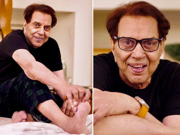 Dharmendra looks youthful in new pics