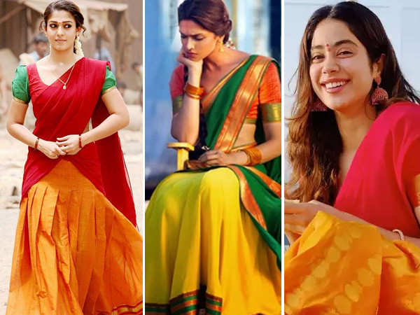Take inspiration from actresses who aced the gorgeous half saree look