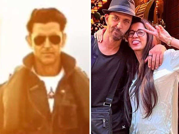 Here's how Hrithik Roshan's girlfriend Saba Azad reacted to his Fighter look