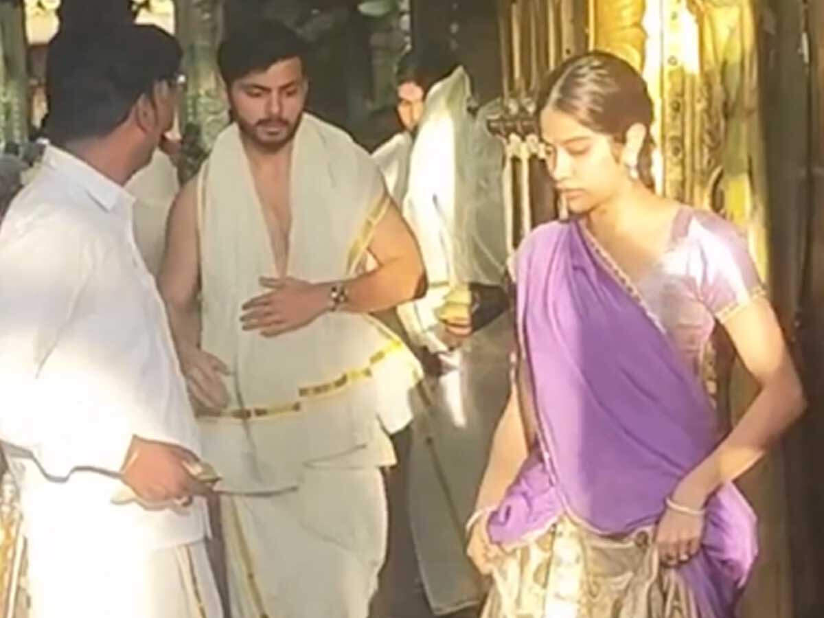 Janhvi Kapoor seen in Tirupati Temple with rumoured partner Shikhar  Pahariya; see pics | Filmfare.com