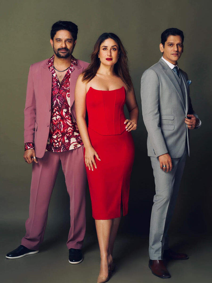 Jaane Jaan Stars Kareena Kapoor Khan Vijay Varma And Jaideep Ahlawat Strike A Pose News Hub