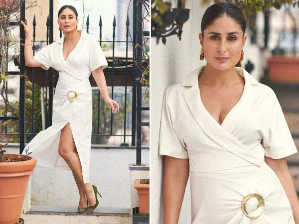 Kareena Kapoor Khan keeps it classic in a white dress for an event; see here