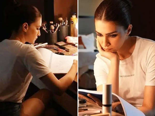 Kriti Sanon shares some BTS shots from the sets of Do Patti. See pics
